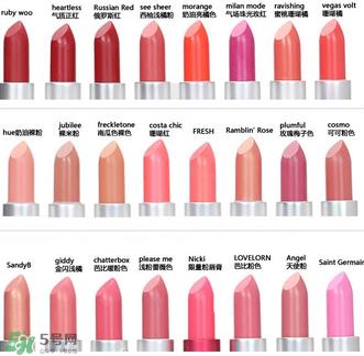 mac唇膏色号 mac唇膏试色
