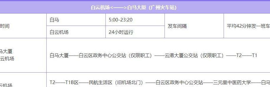 机场快线广州(机场快线广州站点时刻表)