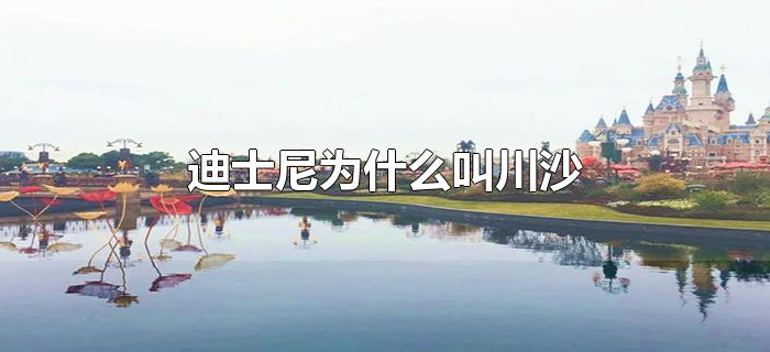 迪士尼为什么叫川沙