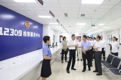 ​省政协副主席刘成鸣一行赴省检察院视察调研检察工作