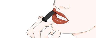 ​涂完口红怎么定妆