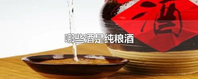 ​哪些酒是纯粮酒