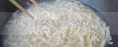 ​清水面条要放什么调味料才好吃 清水面条加什么调料