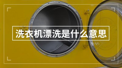 ​漂洗是什么意思（洗衣漂洗是什么意思）