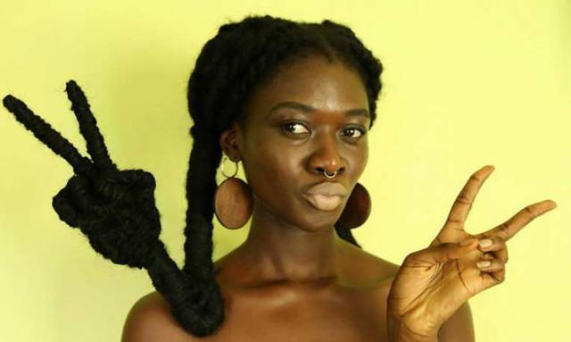 非洲美女“魔发师”,玩出来的头发花样,让人拍案叫绝