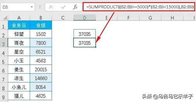 函数sumproduct（一个万能的函数）(10)