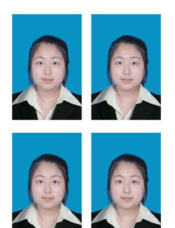 一寸和小2寸照片实物对比