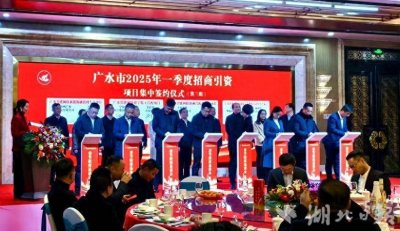 ​广水：招商引资聚活水 项目为王开新篇