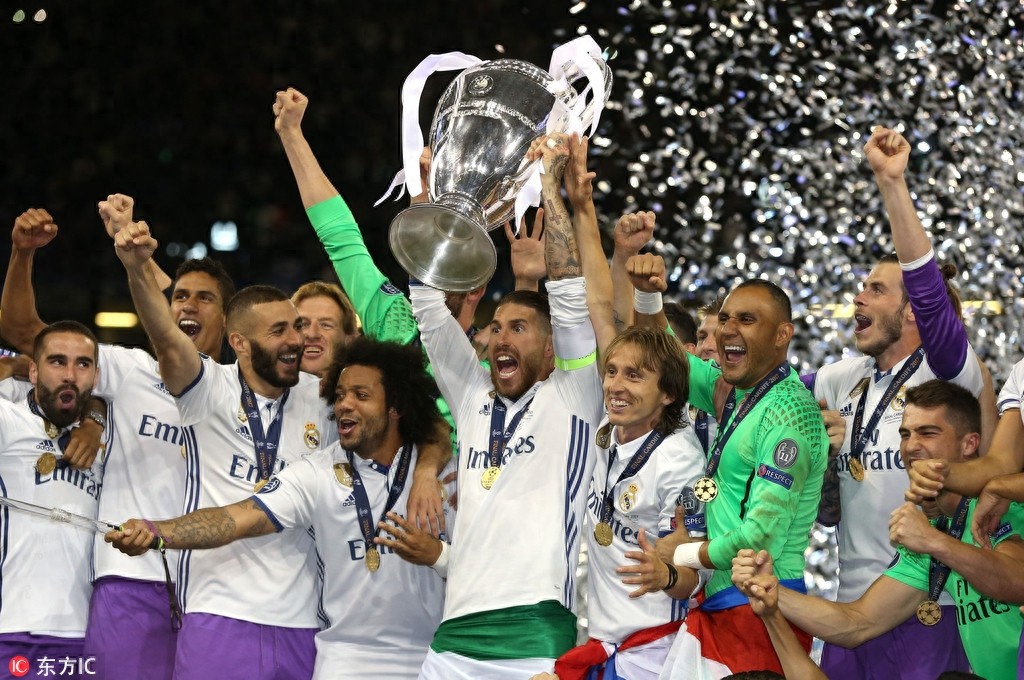 C罗梅开二度助皇马4-1胜尤文夺得欧冠冠军 布冯梦碎千年球场