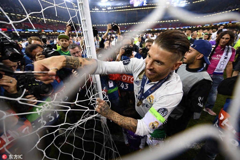 C罗梅开二度助皇马4-1胜尤文夺得欧冠冠军 布冯梦碎千年球场