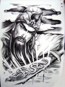 ​值得收藏的10个关公纹身图案