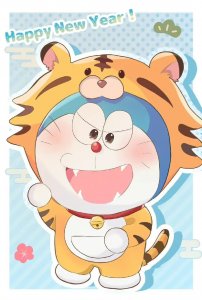 ​哆啦A梦头像壁纸来啦 虎虎生威鸭