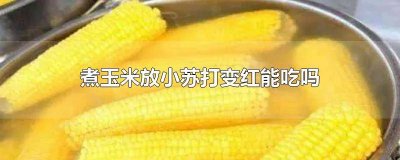 ​煮玉米放小苏打变红能吃吗 煮玉米放小苏打变红能吃吗有毒吗