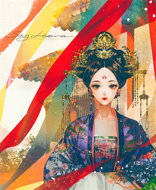 一组非常不错的古风人物插画作品欣赏！造型漂亮画面相当唯美