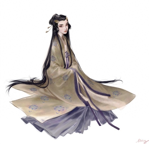 一组非常不错的古风人物插画作品欣赏！造型漂亮画面相当唯美