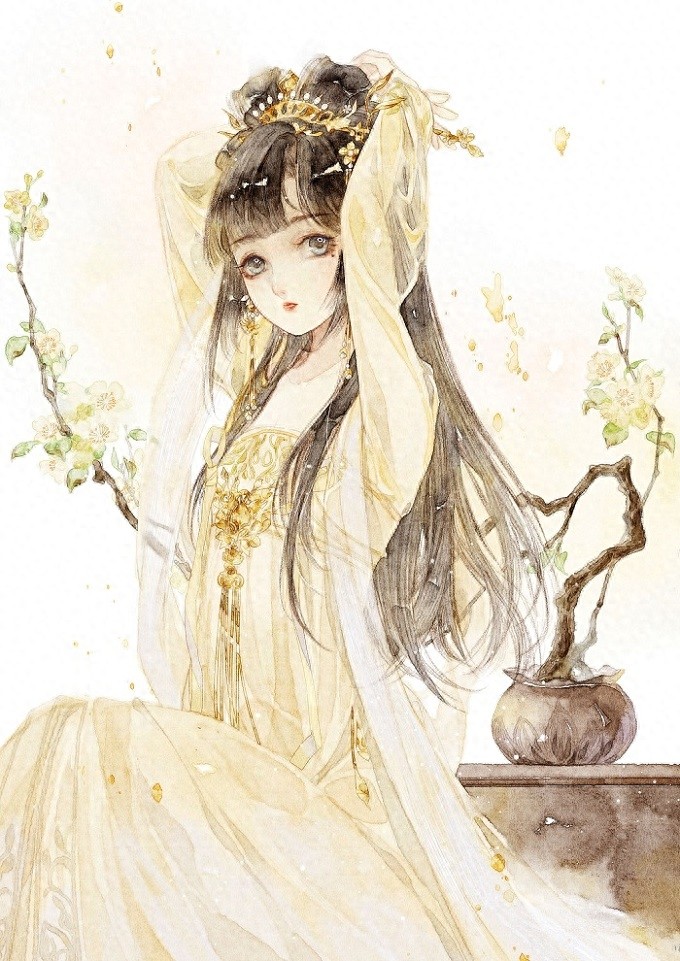 一组非常不错的古风人物插画作品欣赏！造型漂亮画面相当唯美