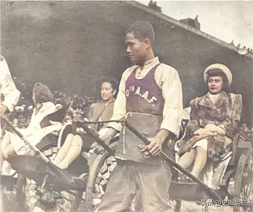 老照片：风靡全国的黄包车，最先从日本传入上海，进而流行全中国