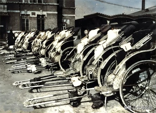 老照片：风靡全国的黄包车，最先从日本传入上海，进而流行全中国